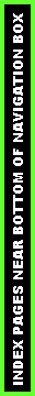 Text Box: INDEX PAGES NEAR BOTTOM OF NAVIGATION BOX