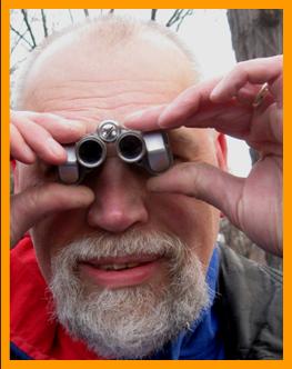 Bearded Man with Small Binnoculars