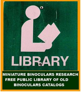 FREE LIBRARY VINTAGE BINOCULARS CATALOGS