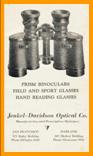 Old Jenkel Davidson binoculars catalogue.
Ancien catalogue de jumelles Jenkel Davidson.
Jenkel Davidson alter fernglaskatalog.
Jenkel Davidson Catalogo antiguos de prismaticos.
Jenkel Davidson Catologo antiguos de binoculares.
Oude Jenkel Davidson verrekijker catalogus.
