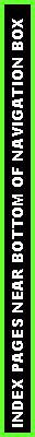 Text Box: INDEX PAGES NEAR BOTTOM OF NAVIGATION BOX