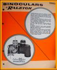 Vintage Raleigh Binoculars Catalogue.
Raleigh Binoculars Catalog.
Raleigh Fernglasser Katalog.
Raleigh catalogue de jumelles.
Raleigh catalogo de binoculares.
Raleigh kikkert katalog.
Raleigh verrekijker catalogus.
Raleigh kiikarilvettelo.
Raleigh tavcso katalogus.
Raleigh katalog med kikkert.
Raleigh Catalogo de binoculos.
Raleigh biniklu katalogs.
Raleigh ziuronu katalogas.
Raleigh dahn muc ong nhom.
